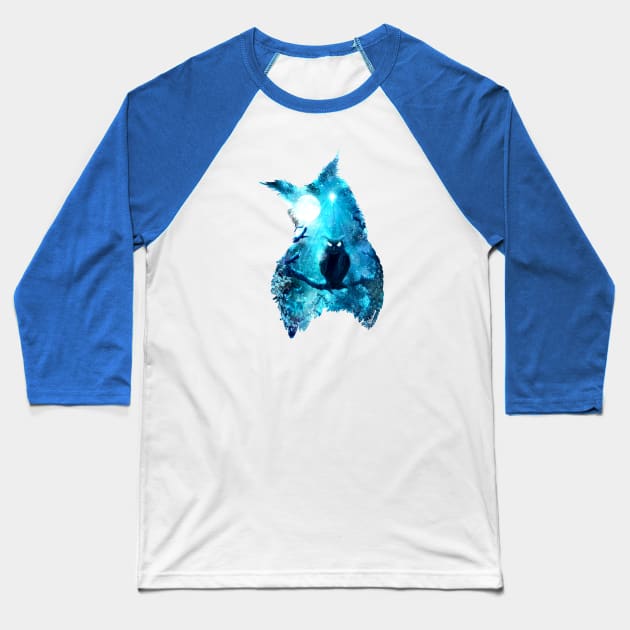 Oracular Owl Baseball T-Shirt by DVerissimo